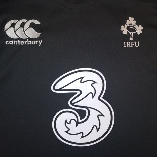 Ireland (M) Rugby Jersey Canterbury Shirt Black Eire Irish Six Nations IRFU World Cup Medium