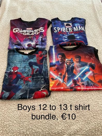 Boys 12 to 13 t shirt bundle