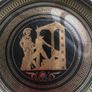 Vintage 24k Gold Painted Black Wall Plate/Plaque Image 2