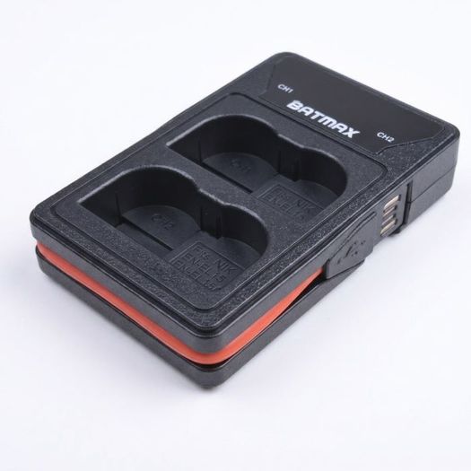 Batmax LED Display Smart USB Dual Charger for Nikon EN-EL15  EN-EL15A Batteries