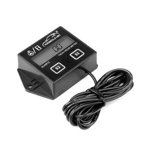 Digital Engine Tach Hour Meter Waterproof Tachometer Gauge Engine RPM LCD Display for Moto Marine Chainsaw Bike Boat