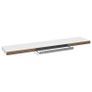 Floating Wall Shelves 4 pcs White 120x23.5x3.8 cm MDF Image 5