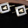 Bohemian style square copper heart earrings Image 3