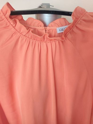 Brand new Gallery orange long sleeve blouse size UK18 EU46 Postage included