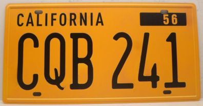 Christine 58 Plymouth Fury CQB 241 Replica Movie American License Plate