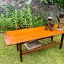 Mid-Century Modern Danish-Style Teak Coffee Table with Magazine Rack Image 5