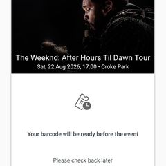 Ticket : The Weekend, After Hours til Dawn Tour, Croke Park, Dublin