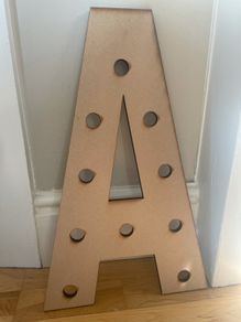 Wooden letter A