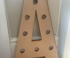 Wooden letter A