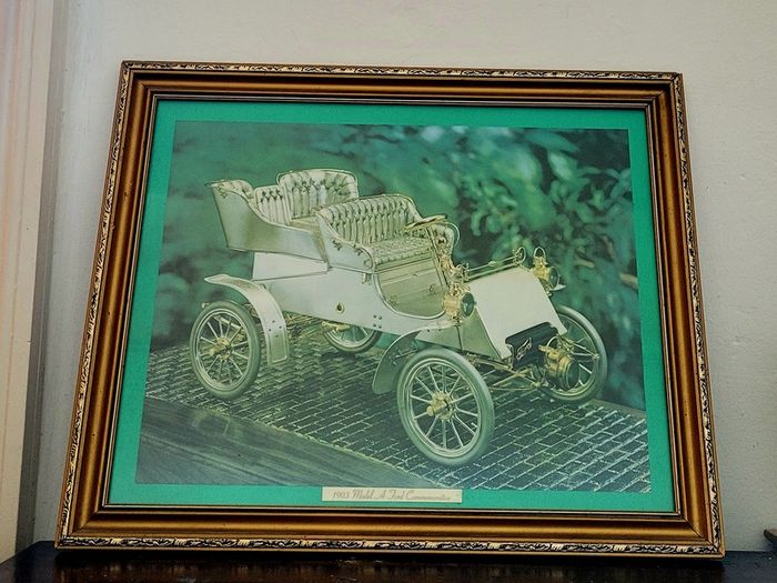 Vintage framed 1903 Ford