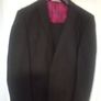 .mans.  2. Piece. Black.  Suit Image 2