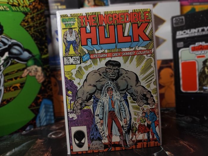 The Incredible Hulk ! Issue #324 ! 2nd Appearance of Grey Hulk ! Homage Cover to the First Issue ! Copper Age Comic from 1986 ! by Marvel !
