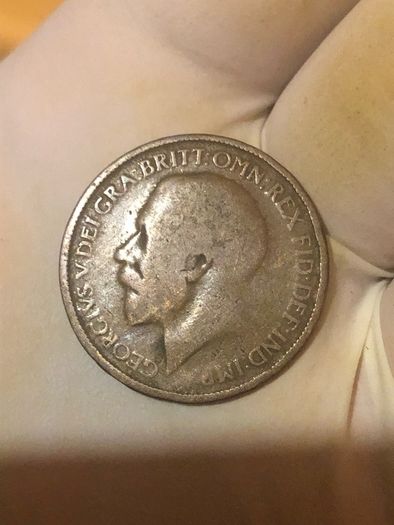 George V Half Penny 1915-1922 x11 Pictures