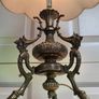 Edison & Swan Antique Rococo Brass Table Lamp Working Order Image 2
