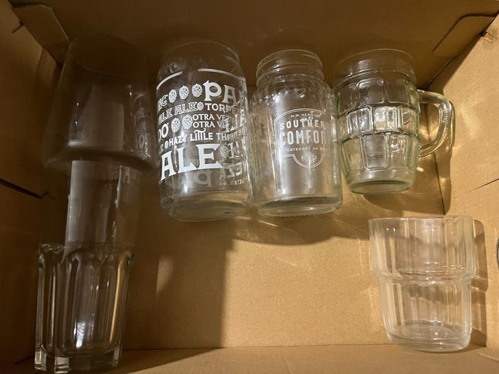 whiskey beer glasses