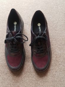 Remonte Burgundy Wedges Size 5 As New