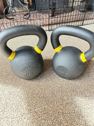 kettlebells 2 x 16kg
