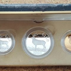 Ireland 50 ECU Gold (.917) with 10 ECU & 5 ECU Silver (.925) Proof Coins 1990 - EEC Council Meeting in Dublin