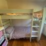 White Bunk Bed + 2 mattresses Image 2
