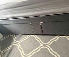 Single bed and mattress
