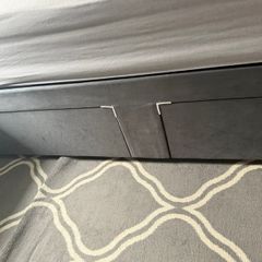 Single bed and mattress