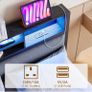Double Bed Frame with Charging Station and LED Lights Image 6