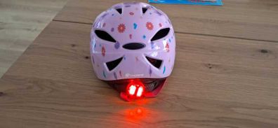 Thorpe Kids Bike Helmet with Rear LED Light Pink Fairy Size 48 - 52cm
