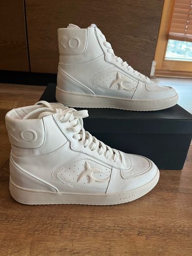 Pinko high top leather sneakers