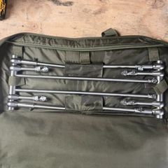carp fishing 3 rod set up