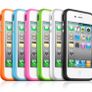 Wholesale 10 iPhone 4/ 4S Bumper Case Hard Plastic Rubber with Metal Buttons for Apple Iphone 4/4S Free Screen Protector Image 2