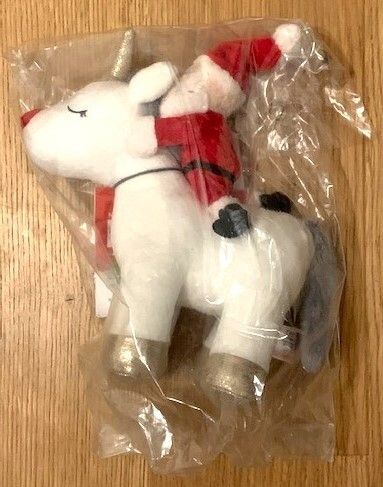 Santa on a Unicorn Soft Toy