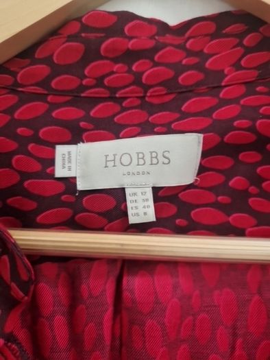 Hobbs red tunic style dress