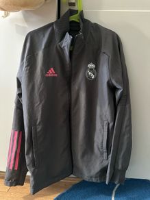 Adidas Real Madrid Football jacket Soccer Grey