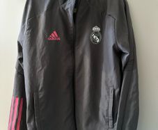 Adidas Real Madrid Football jacket Soccer Grey
