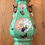 Antique Chinoiserie Hexagonal Baluster Vase Image 4