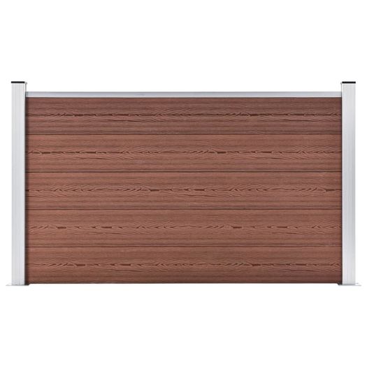 Garden Fence WPC 180x105 cm Brown