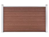 Garden Fence WPC 180x105 cm Brown