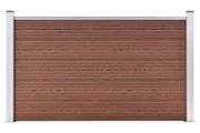 Garden Fence WPC 180x105 cm Brown
