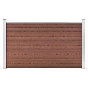 Garden Fence WPC 180x105 cm Brown