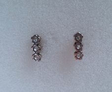 Sterling silver earrings/zirconia