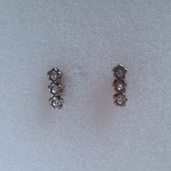 Sterling silver earrings/zirconia