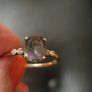 Gold Colored Stone Diamond Ring Image 2