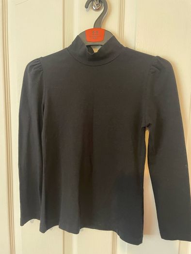 Girls Black Polo Age 8-9