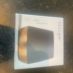 Fellow Joey 8oz coffee mug in black with copper base