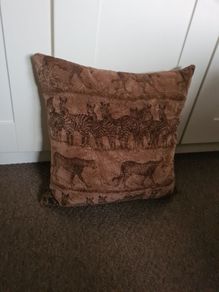 Cushion with Zebras & Cheetahs