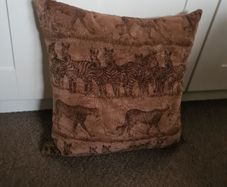 Cushion with Zebras & Cheetahs