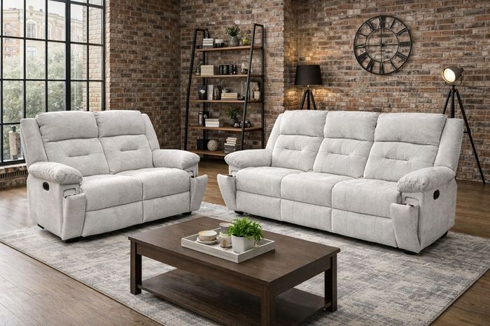 New 3+2 Montana Fabric Recliner Sofa Set