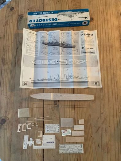 US Navy model ship