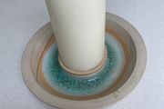 Diem pottery candle holder