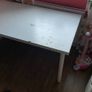 White Ikea desk and chair Image 2